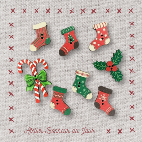 “Christmas Socks” pouch
