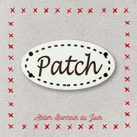 Decorative button - small plaque “Patch” Atelier bonheur du jour