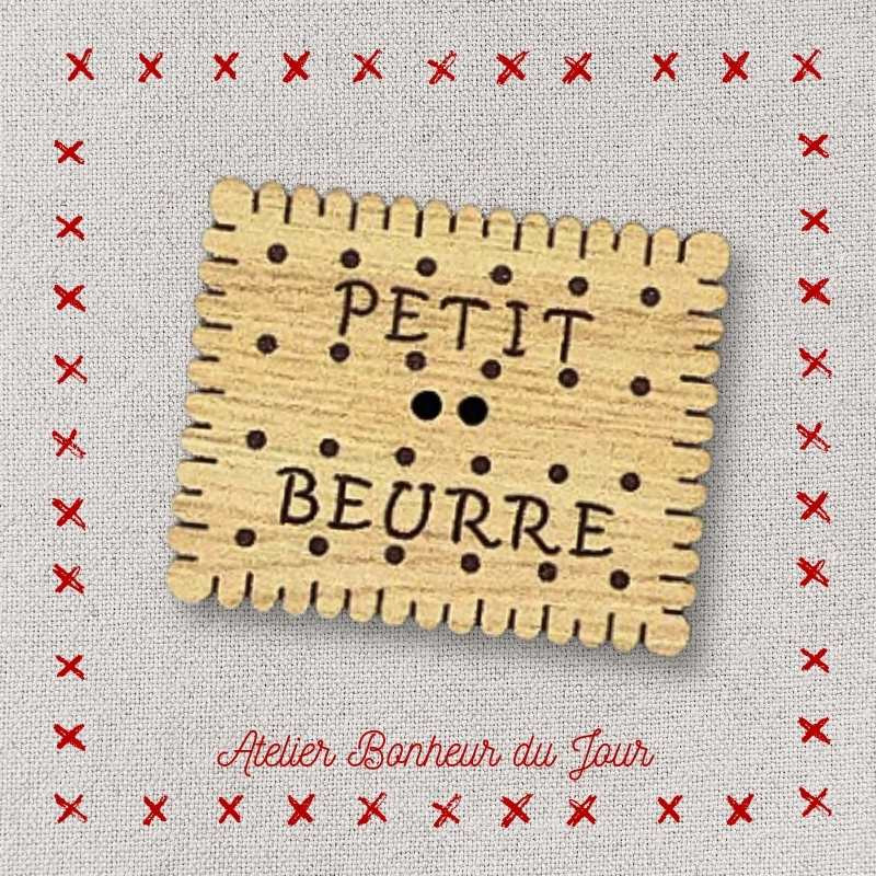 Decorative wooden buttons "Little butter" Atelier bonheur du jour