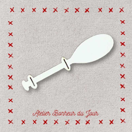 Bouton décoratif en bois "fuseau dentellière" Atelier bonheur du jour