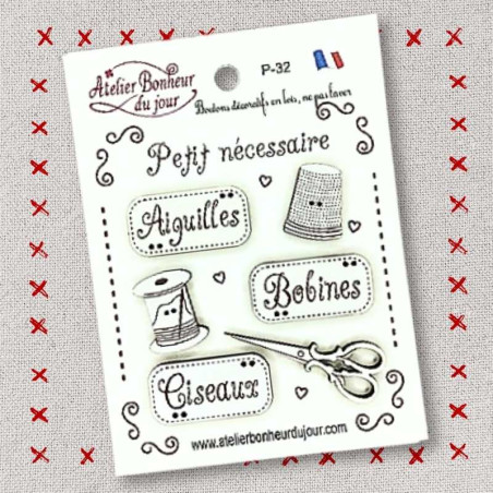 Pochette "PETIT NECESSAIRE" Atelier Bonheur du jour