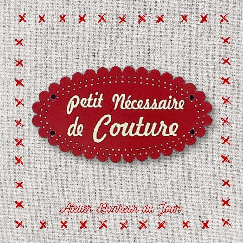Bouton décoratif en bois "Petit nécessaire de couture" Atelier bonheur du jour