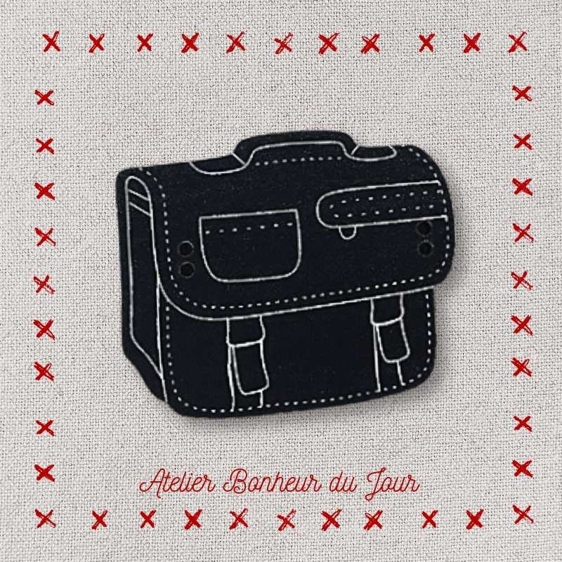 Bouton décoratif en bois “cartable” Atelier Bonheur du jour