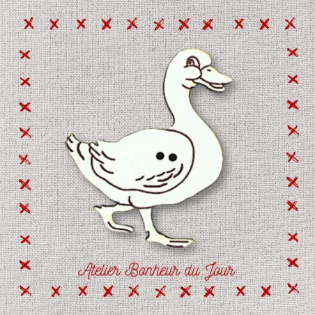 Wood button “Duck”