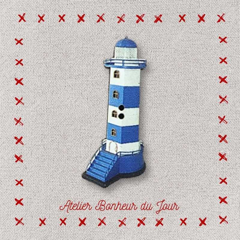 Decorative wooden button "Lighthouse" Atelier bonheur du jour