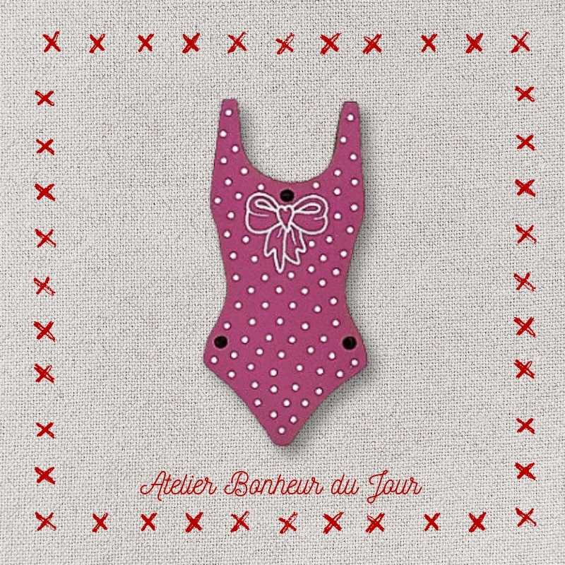 Bouton bois "maillot de...