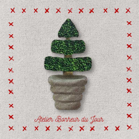 Decorative wooden miniature “Topiary floor" Atelier bonheur du jour