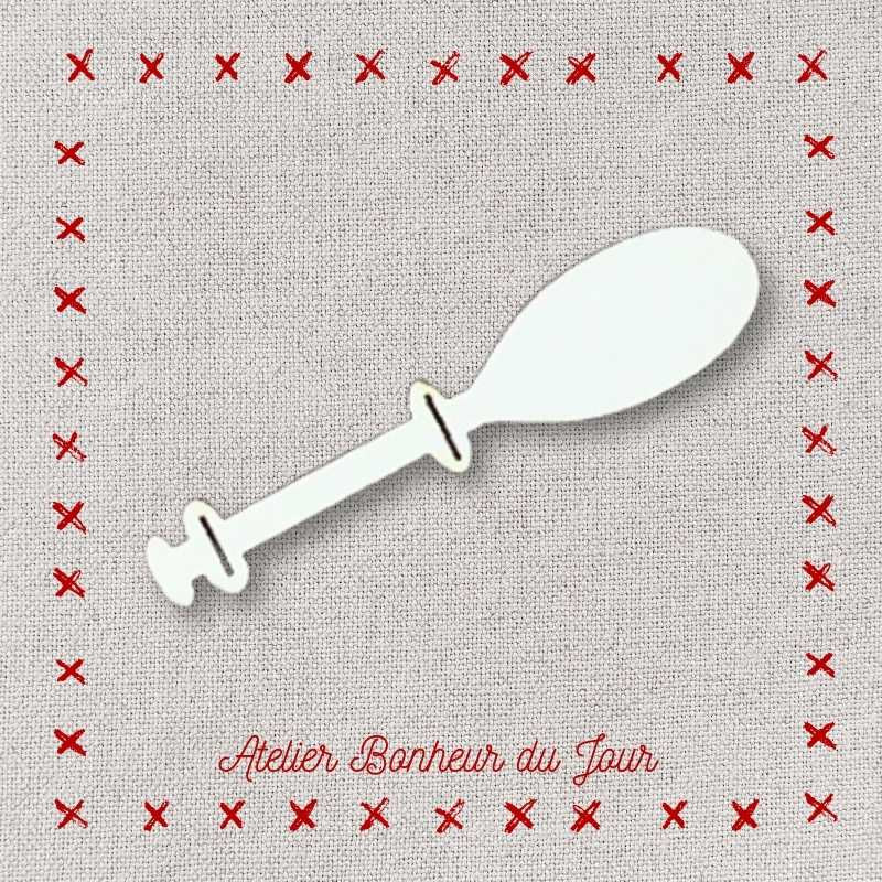 Bouton décoratif en bois "fuseau dentellière" Atelier bonheur du jour