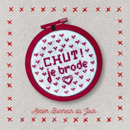 wooden Mini frame "embroidery hoop" Atelier Bonheur du Jour