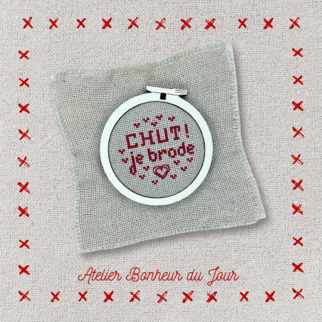 wooden Mini frame "embroidery hoop" Atelier Bonheur du Jour