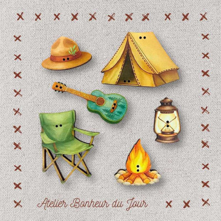Decorative wooden buttons – Nights under the stars